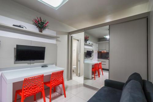 Maravilhoso apto com vista mar e piscina-HB03F