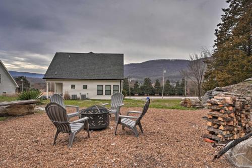 Scenic Mtn Retreat with Wooded Backyard and Fire Pit!