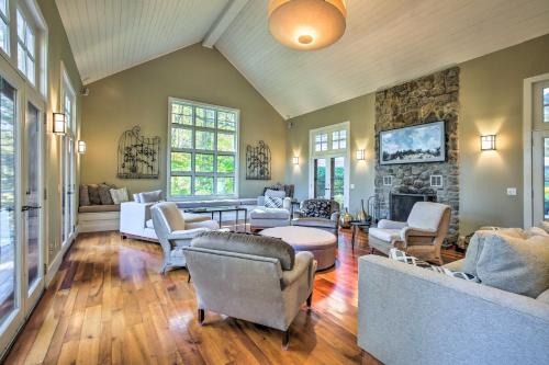 Stunning Pawling Retreat with Ponds and Waterfall