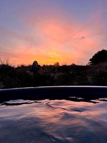 Swimming pool, Luxury 109m2 cottage DunesNorthSea LøkkenBlokhus Denmark in Hvorup Klit