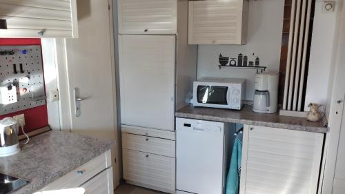 virtuve, Ferienwohnung Schindler mit Balkon in Merkendorf (Bavaria)