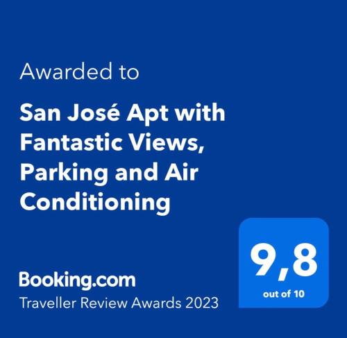 San José Apt with Fantastic Views, Parking and Air Conditioning