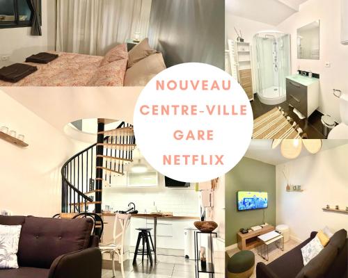 Appartements Ideal gare centre ville 2-4 pers