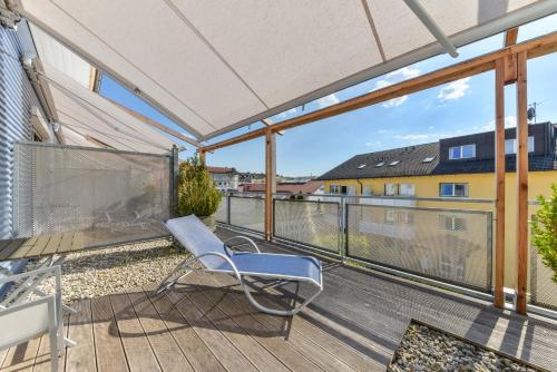 balkon/terras, Hotel Schiller in Olching