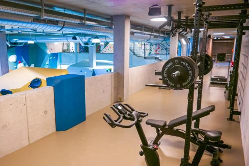 Fitness center, Boulderbar Hotel Leonding in Linz