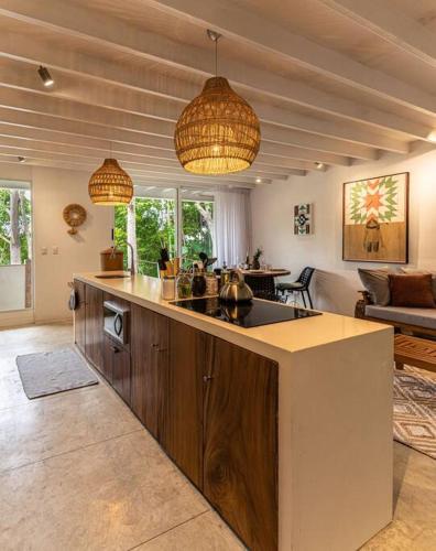 Kitchen, BoHo Home in Gated Eco Residence marAmar - Top location in Santa Teresa