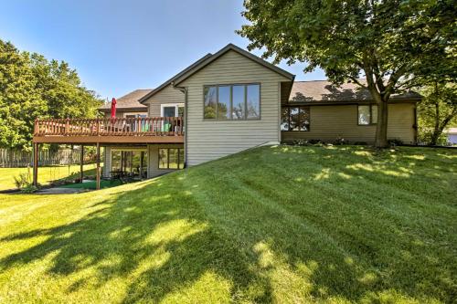 Family Home with Deck, Yard, Dock on Rock River!