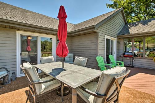 Family Home with Deck, Yard, Dock on Rock River!