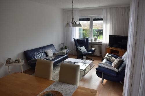 Shared lounge/TV area, FeWo am Naturschutzgebiet, wohnen wie zuhause in Hiddenhausen