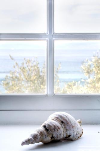 Lady of Hydra Villa, sea front view, private beach - Tap to explore photos