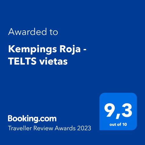 Kempings Roja - TELTS vietas