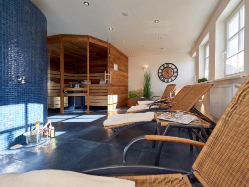 Сауна, Villa "To Hus" in Sellin - Appartement 01 mit Kamin und Terrasse in Остебад Селлин