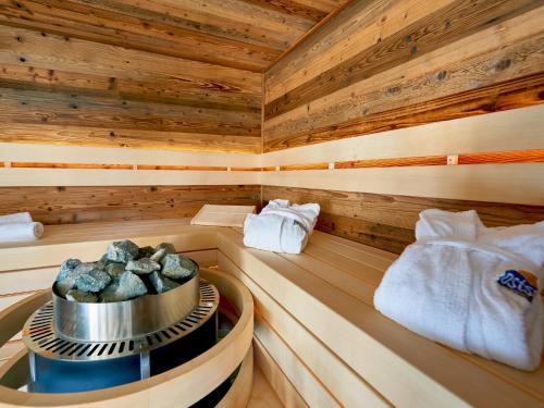 Sauna, Villa "To Hus" in Sellin - Appartement 06 im DG mit Balkon in Ostseebad Sellin