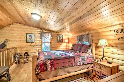 Smoky Mountain Rustic Log Cabin with Furnished Patio! - image 11