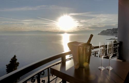 Uitzicht, City Palace Hotel in Ohrid