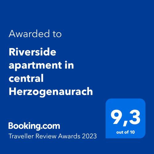 Riverside apartment in central Herzogenaurach