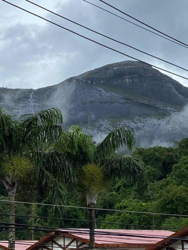 Apartamento com vista para as montanhas e natureza