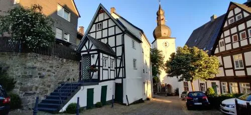 300 Jahre altes Haus in der historischen Altstadt in Arnsberg, Deutschland