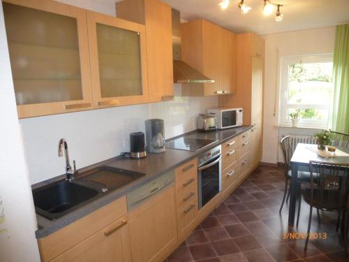 Kitchen, Cozy Apartment in Niederehe Eifel near Forest in Uxheim