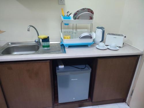 Cozinha, Estúdio Apartamento de 29m2, com 1 casa de banho, na área Bukit Merah (Sofea Inn Bukit Merah (Laketown D6529)) in Bukit Merah