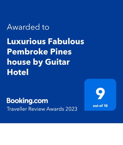 Luxurious Fabulous Pembroke Pines house by Guitar Hotel in Pembroke Pines