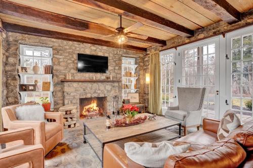 Jagatud salong / TV-ala, Chimney Hill Estate Inn in Lambertville (NJ)