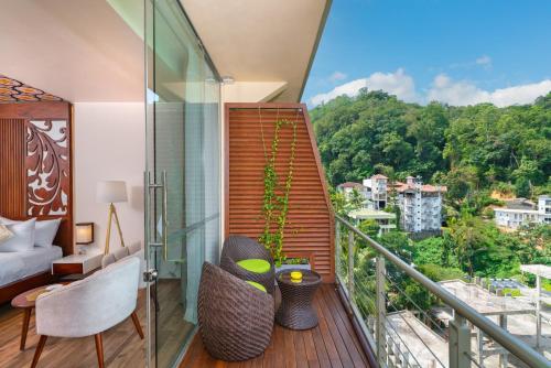 balkon/terras, Grand Serendib Hotel in Kandy