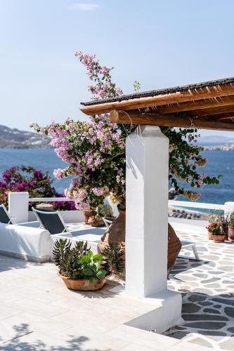 balkon/terras, Madalena Hotel in Mykonos