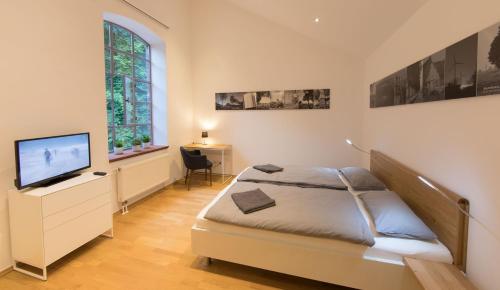 LokoMotel-Wohnung, Luxus Ferienwohnung im Lokschuppen