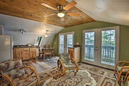 Lakefront Harrisville Cabin with Dock and Decks!