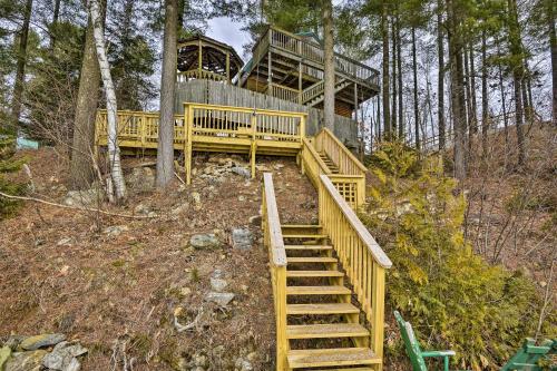 Lakefront Harrisville Cabin with Dock and Decks!