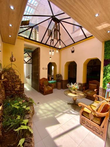 Empfangshalle, Hotel Mitru in Tupiza