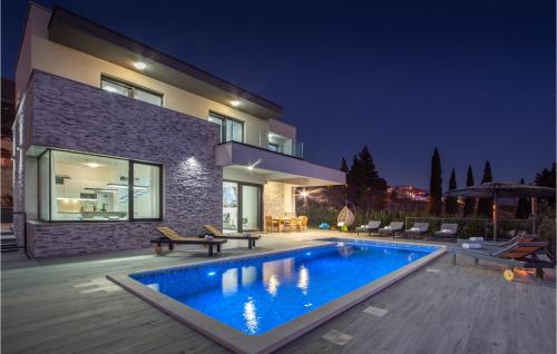 Gorgeous Home In Kucine With Heated Swimming Pool