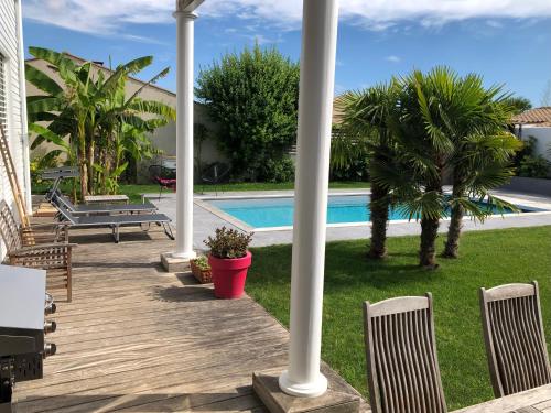 Maison M, chambre privée accès jardin piscine et jacuzzi près de La Rochelle chambre d'hôte Le Treuil Bâton
