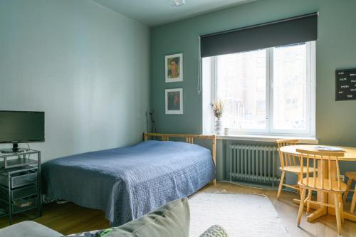 Bed, Hip studio near Central Park and City Center in Meilahti