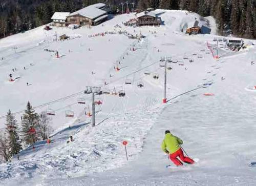 Duplex avec cheminée et vue montagne