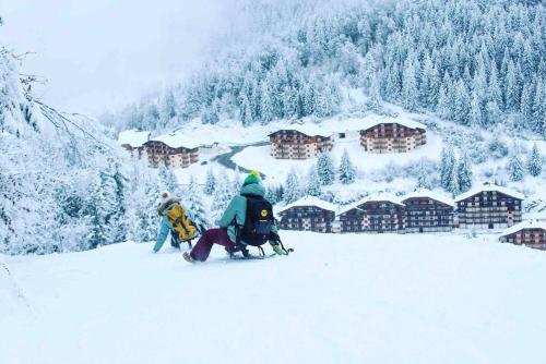 Duplex avec cheminée et vue montagne