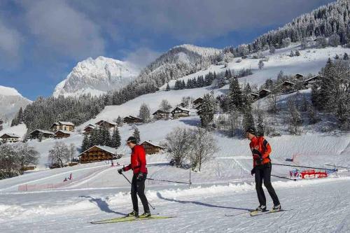 Duplex avec cheminée et vue montagne