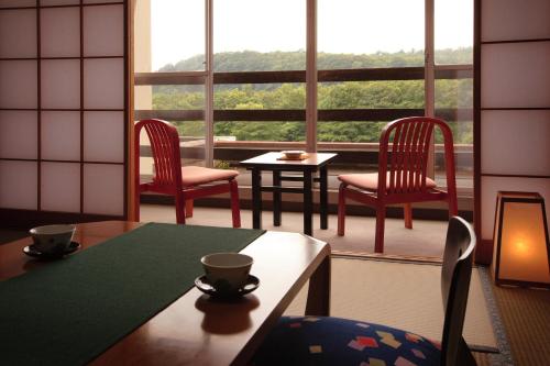Balcony/terrace, Togattaonsen Shunjuan Sansatei in Shiroishi