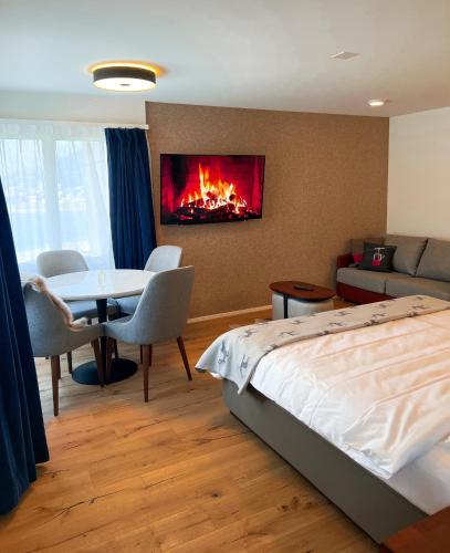  Wunderstay Alpine 401 Chic Studio with Mountain view in Engelberg
