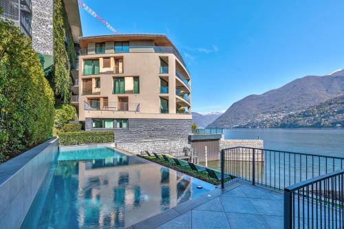  [Lakefront Apartment] Private Parking and Pool in Laglio