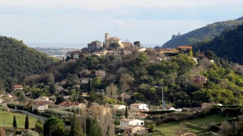 Les deux chênes à Tanneron village