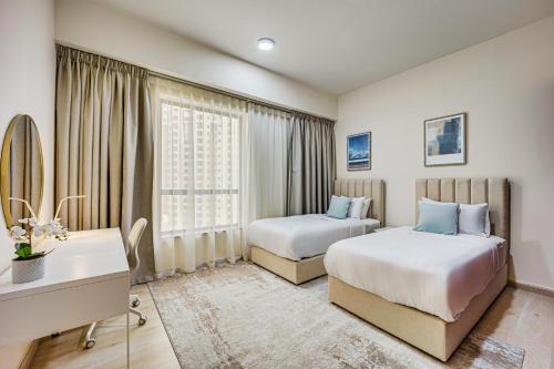 New sea view Rimal 2BD in front of the beach, Дубай (фото 5)