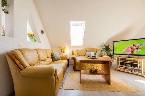 Waldblickwohnung mit schöner Terrasse und Kamin&Sauna in Sebnitz, Deutschland