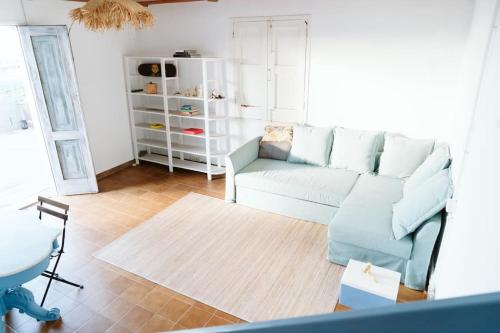 Tortuga blue house in banana plantation in Arucas