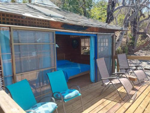 Exterior view, Beached Bungalow Overlooking the Pacific Ocean in Boca Chica