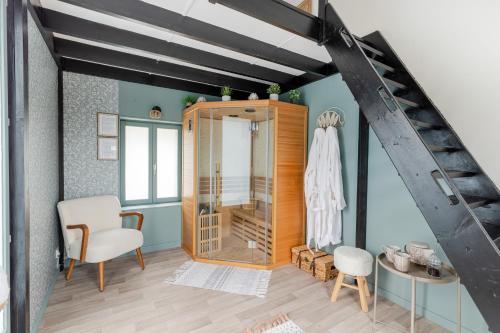 La Maison Melo - Jacuzzi et Sauna - proche de la plage gîte à louer Saint-Méloir-des-Ondes