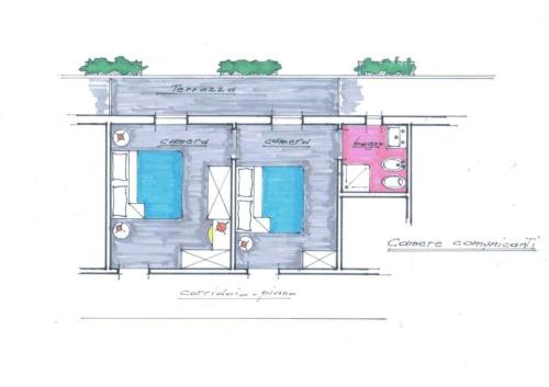 Family Suite with Balcony room in Hotel Rosmary