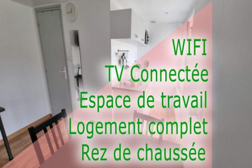 Appartements Studio - rez-de-chaussee - wifi - television