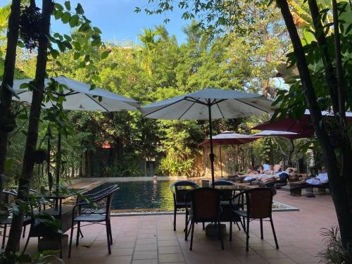 Zwembad, Angkor Tiger Resort in Siem Reap